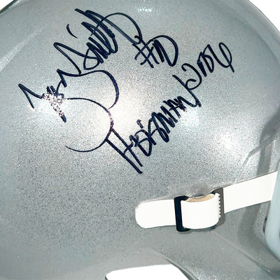 Troy Smith Signed Heisman 2006 Inscription Ohio State Buckeyes Speed Full-Size Replica Football Helmet (JSA)
