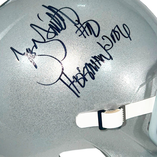 Troy Smith Signed Heisman 2006 Inscription Ohio State Buckeyes Speed Full-Size Replica Football Helmet (JSA)