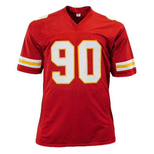 Neil Smith Signed Kansas City Pro Edition Red Football Jersey (JSA)
