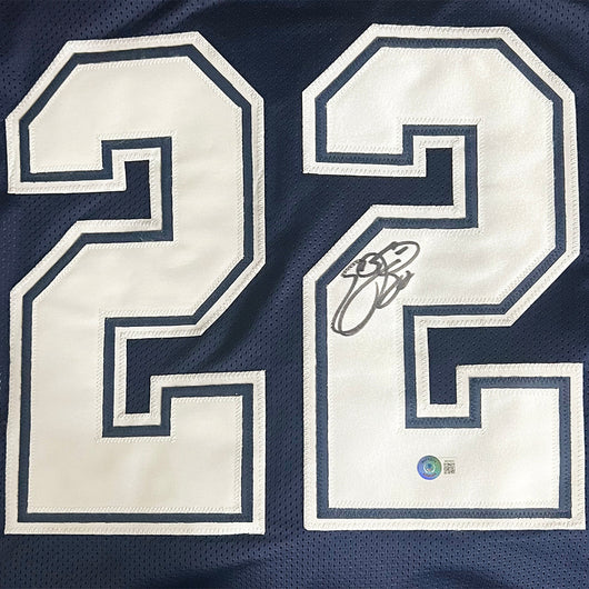 Emmitt Smith Signed Dallas Navy Alternate Football Jersey (Beckett)