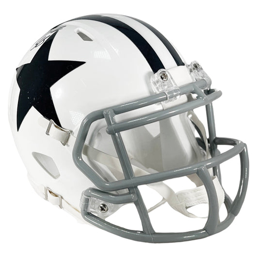 Mazi Smith Signed Dallas Cowboys Throwback Speed Mini Football Helmet (JSA)
