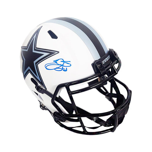 Emmitt Smith Signed Dallas Cowboys Lunar Eclipse Speed Full-Size Replica Football Helmet (Beckett)