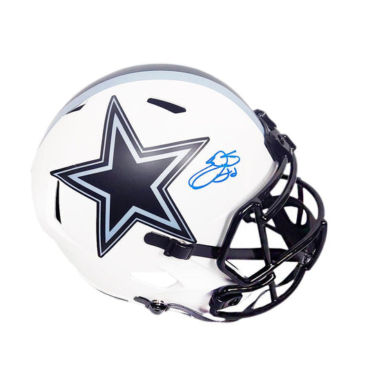 Emmitt Smith Signed Dallas Cowboys Lunar Eclipse Speed Full-Size Replica Football Helmet (Beckett)