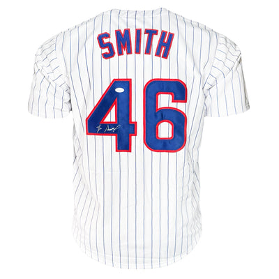 Lee Smith Signed Chicago Pinstripe Baseball Jersey (JSA)