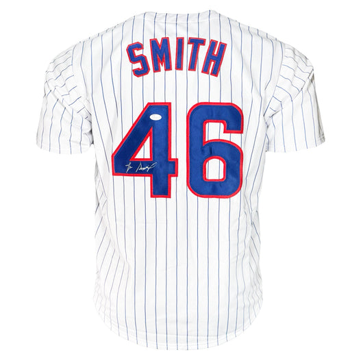 Lee Smith Signed Chicago Pinstripe Baseball Jersey (JSA)