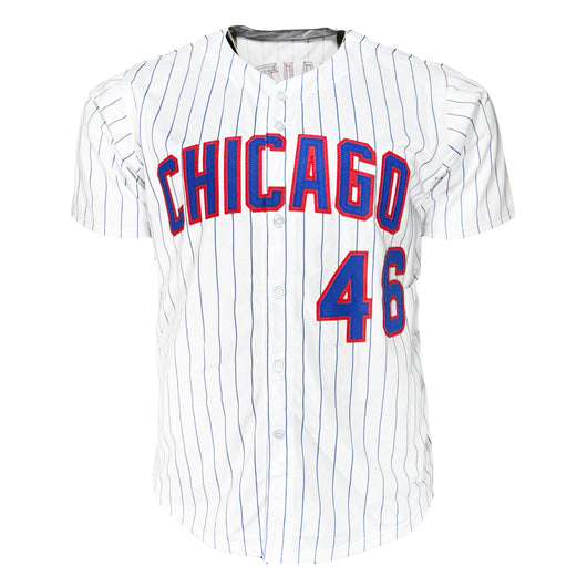 Lee Smith Signed Chicago Pinstripe Baseball Jersey (JSA)