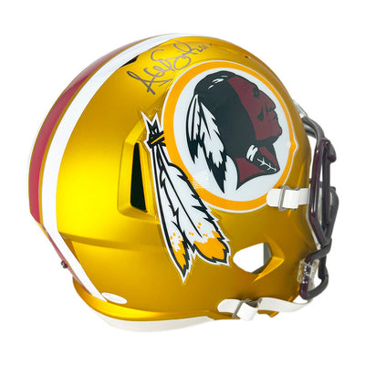 Alex Smith Signed Washington Redskins Blaze Full-Size Replica Football Helmet (JSA)