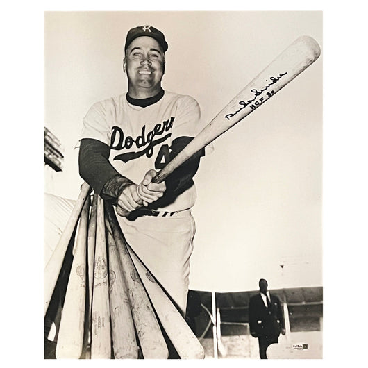 Duke Snider Signed HOF 80 Inscription Pose 1-3 Baseball 16x20 Photo (JSA)