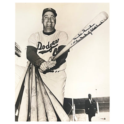 Duke Snider Signed The Duke of Flatbush Inscription Pose 1 Baseball 16x20 Photo (JSA)