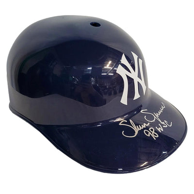 Shane Spencer Signed New York Yankees Souvenir MLB Baseball Batting Helmet 98 WSC (JSA)
