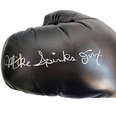 Michael Spinks "Jinx" Autographed Boxing Glove Black (JSA)