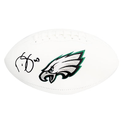 Darren Sproles Signed Philadelphia Eagles Official NFL Team Logo White Football (Beckett)