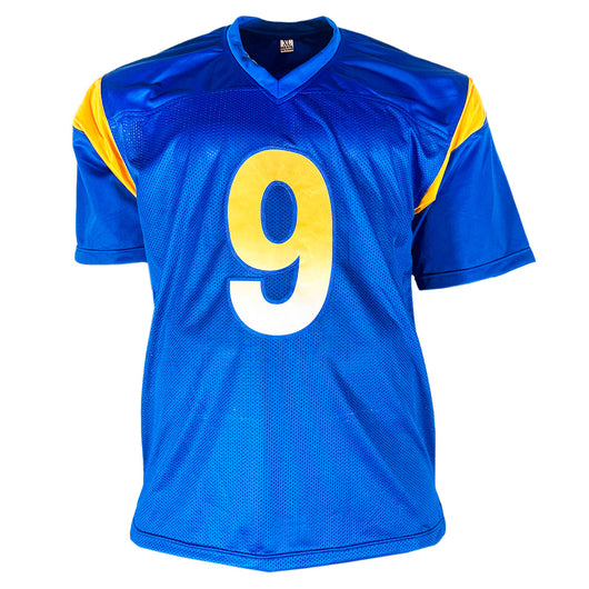 Matthew Stafford Signed Los Angeles Blue Football Jersey (Beckett)