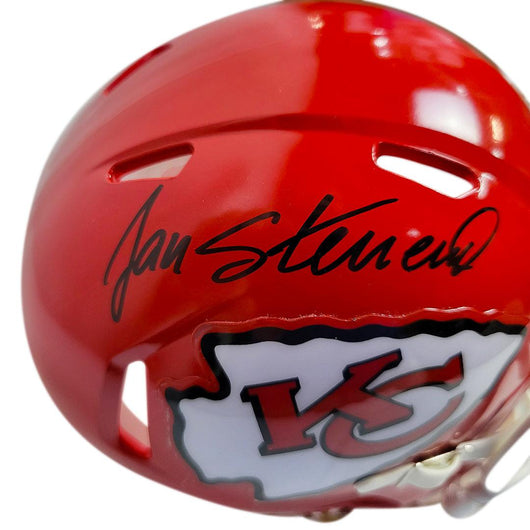 Jan Stenerud Signed Kansas City Chiefs Speed Mini Replica Football Helmet (JSA)