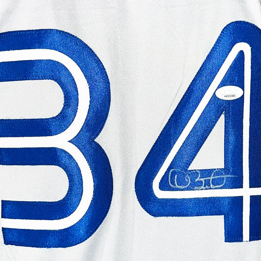 Dave Stewart Signed Toronto Gray Baseball Jersey (JSA)