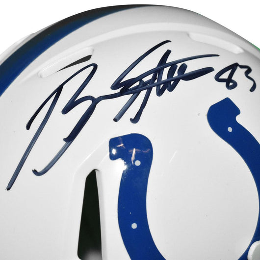Brandon Stokley Signed Indianapolis Colts Speed Mini Replica Football Helmet (JSA)