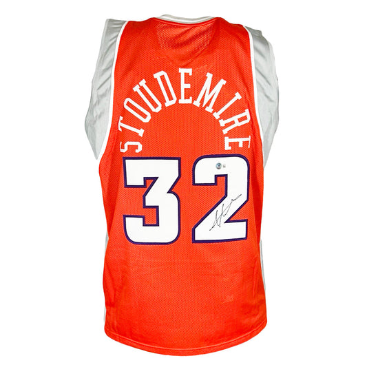Amar'e Stoudemire Signed Phoenix Orange Basketball Jersey (Beckett)