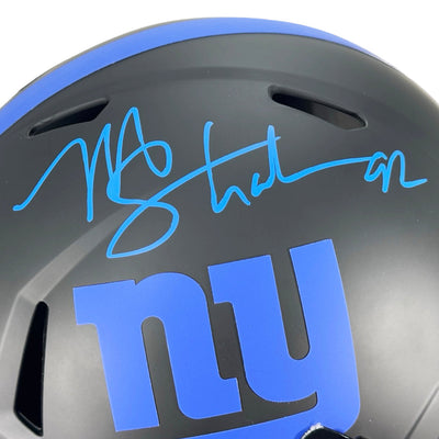 Michael Strahan Signed New York Giants Eclipse Full-Size Replica Football Helmet (Beckett)