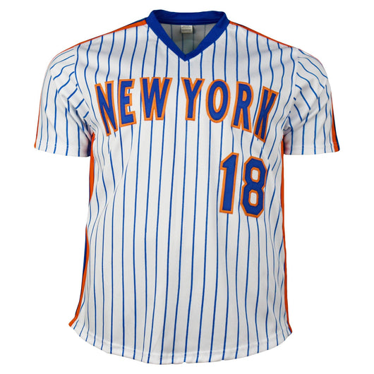 Darryl Strawberry Signed New York #18 Pro-Edition Pinstripe Baseball Jersey (JSA)