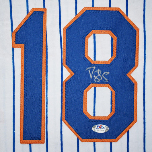 Darryl Strawberry Signed New York #18 Pro-Edition Pinstripe Baseball Jersey (JSA)
