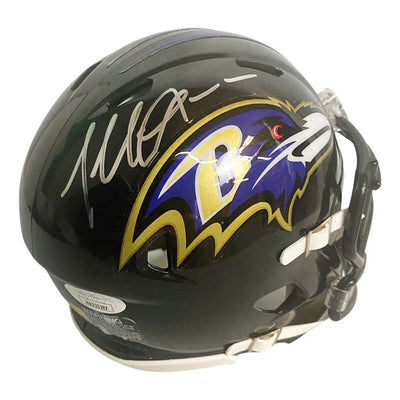 Terrell Suggs Signed Baltimore Ravens Speed Mini Replica Football Helmet (JSA)