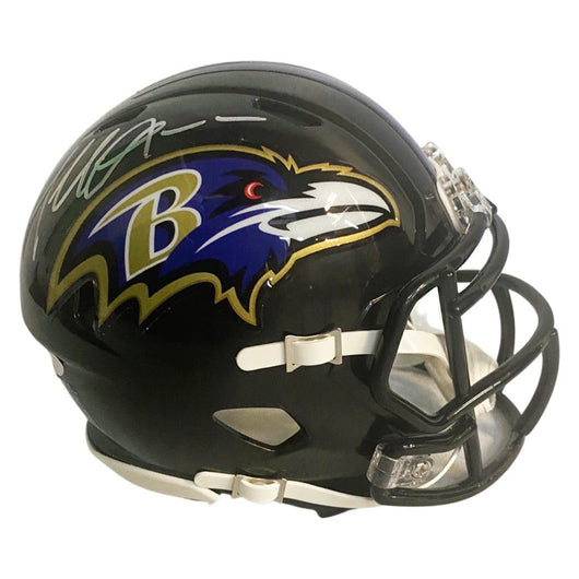 Terrell Suggs Signed Baltimore Ravens Speed Mini Replica Football Helmet (JSA)