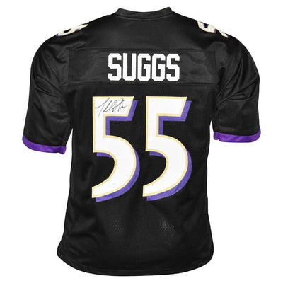 Terrell Suggs Signed Baltimore Black Football Jersey (JSA)