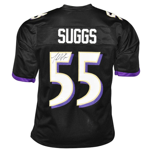 Terrell Suggs Signed Baltimore Black Football Jersey (JSA)