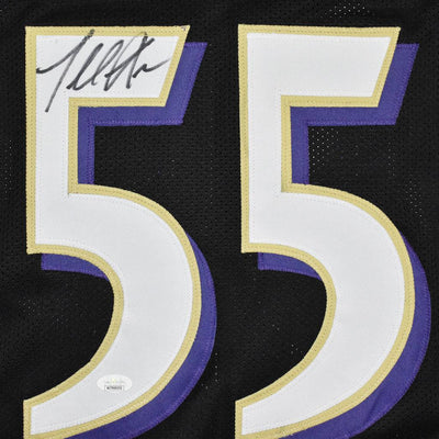 Terrell Suggs Signed Baltimore Black Football Jersey (JSA)