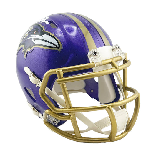 Terrell Suggs Signed White Ink Inscription Baltimore Ravens Flash Mini Football Helmet (JSA)