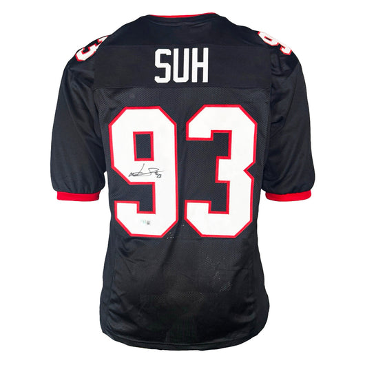 Ndamukong Suh Signed Tampa Bay Black Football Jersey (Beckett)