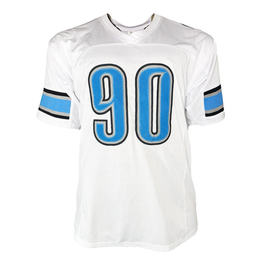 Ndamukong Suh Signed Detroit White Football Jersey (Beckett)