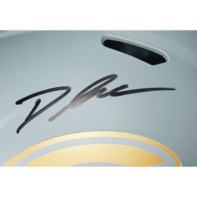 D'Andre Swift Signed Chicago Bears Slate Alternate Speed Full-Size Replica Football Helmet (JSA)