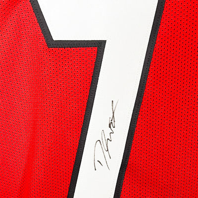 D'Andre Swift Signed Georgia College Red Football Jersey (Beckett)