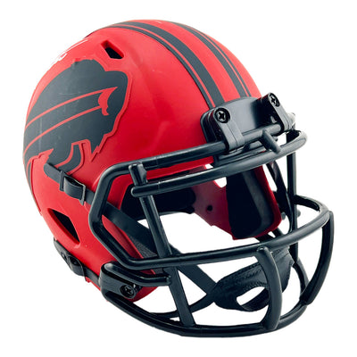 Steve Tasker Signed Buffalo Bills Rave Mini Football Helmet (JSA)