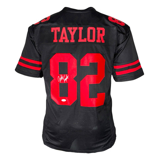 John Taylor Signed San Francisco Black Football Jersey (JSA)