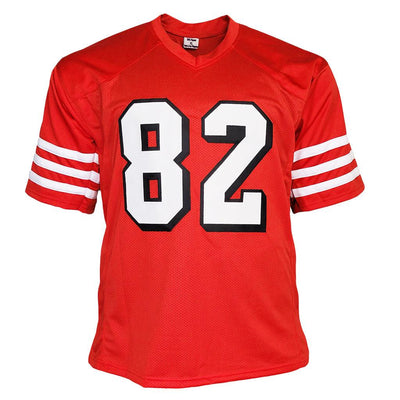 John Taylor Signed San Francisco Shadow Number Red Football Jersey (JSA)