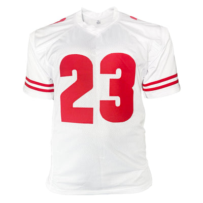 Jonathan Taylor Signed Wisconsin White Football Jersey (JSA)