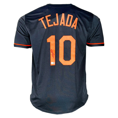 Miguel Tejada Signed Baltimore Black Baseball Jersey (Beckett)