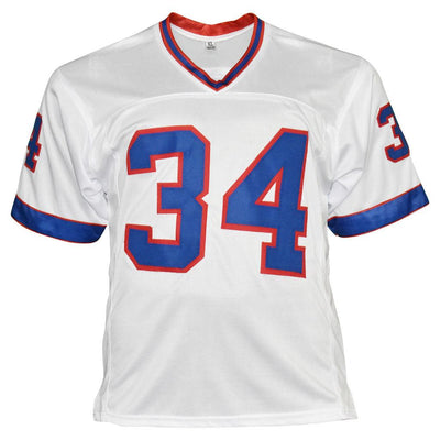 Thurman Thomas Signed Buffalo White Football Jersey (Beckett)