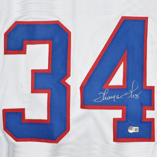 Thurman Thomas Signed Buffalo White Football Jersey (Beckett)