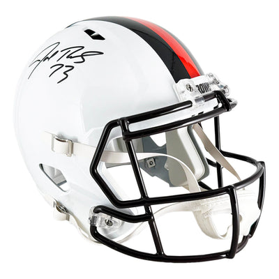 Joe Thomas Signed Cleveland Browns Alt 2023 Speed Full-Size Replica Football Helmet (JSA)