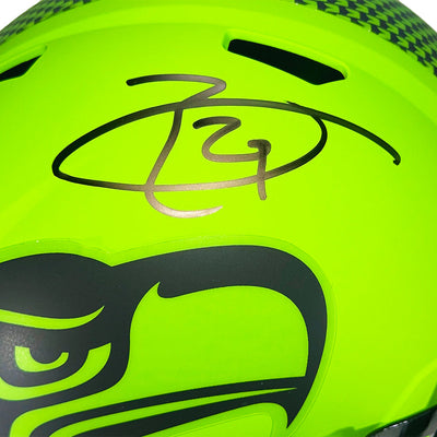 Earl Thomas Signed Seattle Seahawks Rave Full-Size Replica Football Helmet (Beckett)