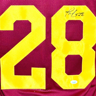 Terrell Thomas Signed USC College Red Football Jersey (JSA)