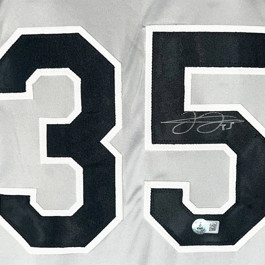 Frank Thomas Signed Chicago Grey Baseball Jersey (Beckett)