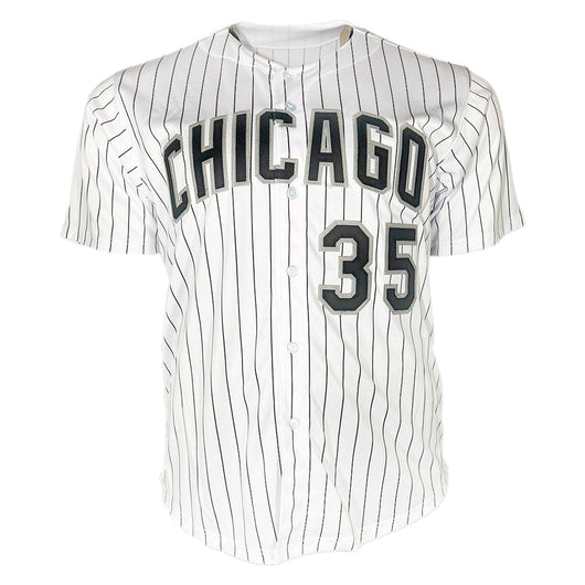 Frank Thomas Signed Chicago Pinstripe Baseball Jersey (JSA)