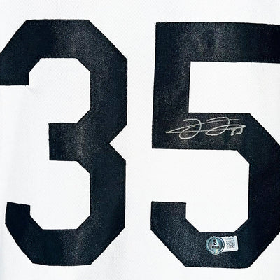 Frank Thomas Signed Chicago White Throwback Baseball Jersey (Beckett)