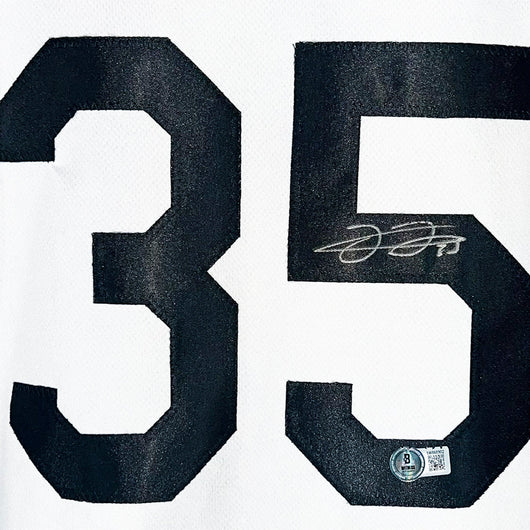 Frank Thomas Signed Chicago White Throwback Baseball Jersey (Beckett)