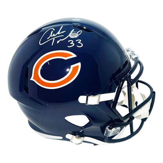 Charles Peanut Tillman Signed Chicago Bears Speed Full-Size Replica Football Helmet (Beckett)