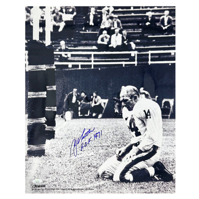 Y.A. Tittle Signed HOF 71 Inscription Pose 4 Football 16x20 Photo (JSA)
